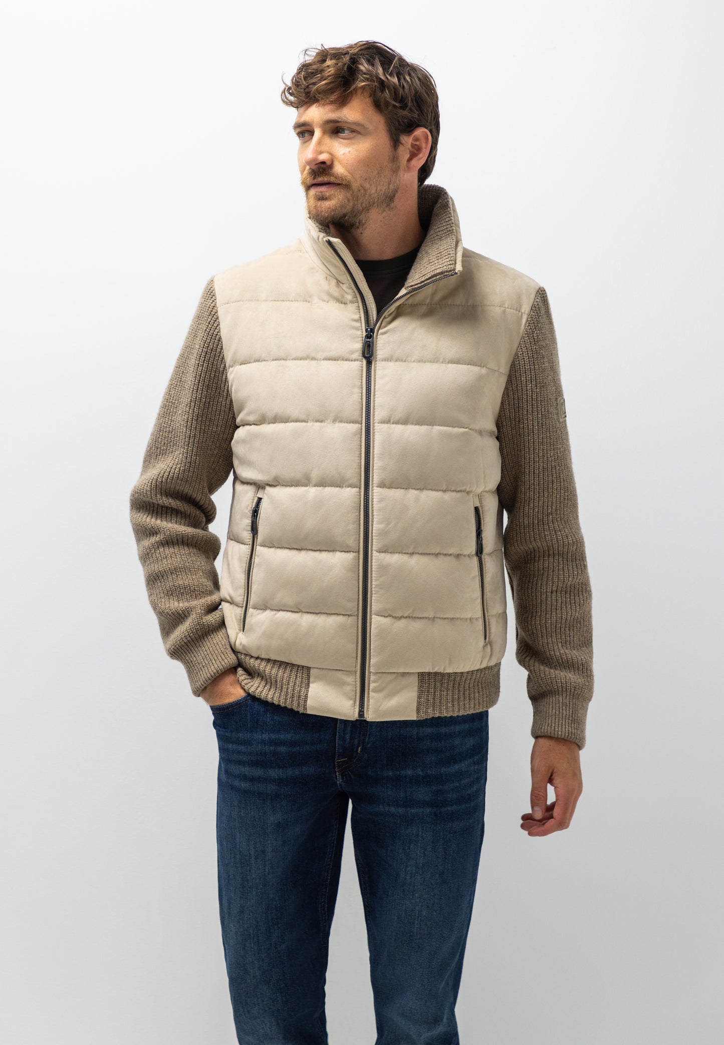 Zandkleurig blouson State of Art - 26852/1900