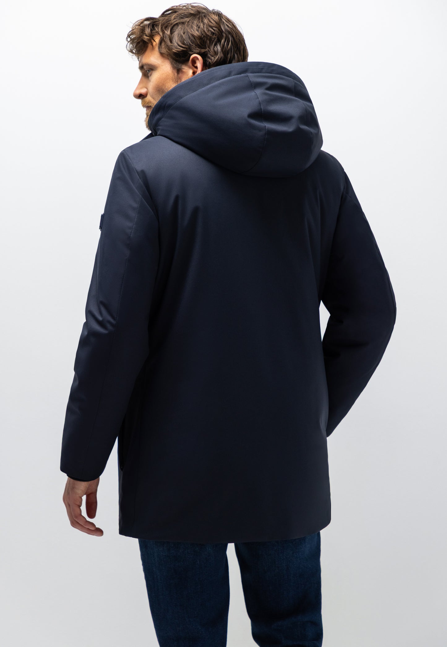 navy parka met afneembare capuchon State of Art - 26854/5900