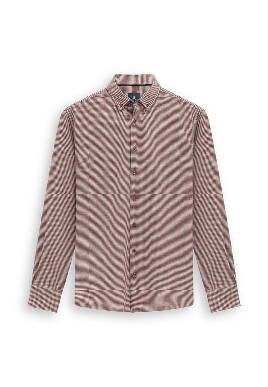 Blauw geruit katoenen regular fit overhemd State of Art - 26277/5611