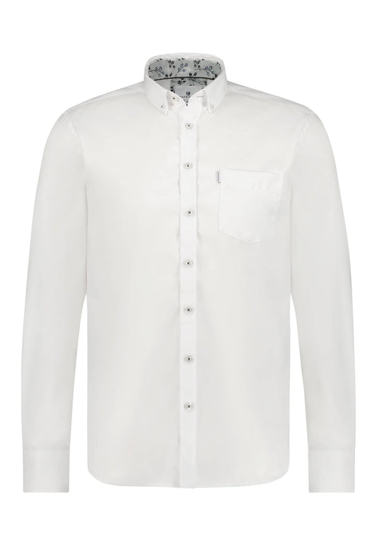 White cotton regular fit shirt State of Art - 23219/1100