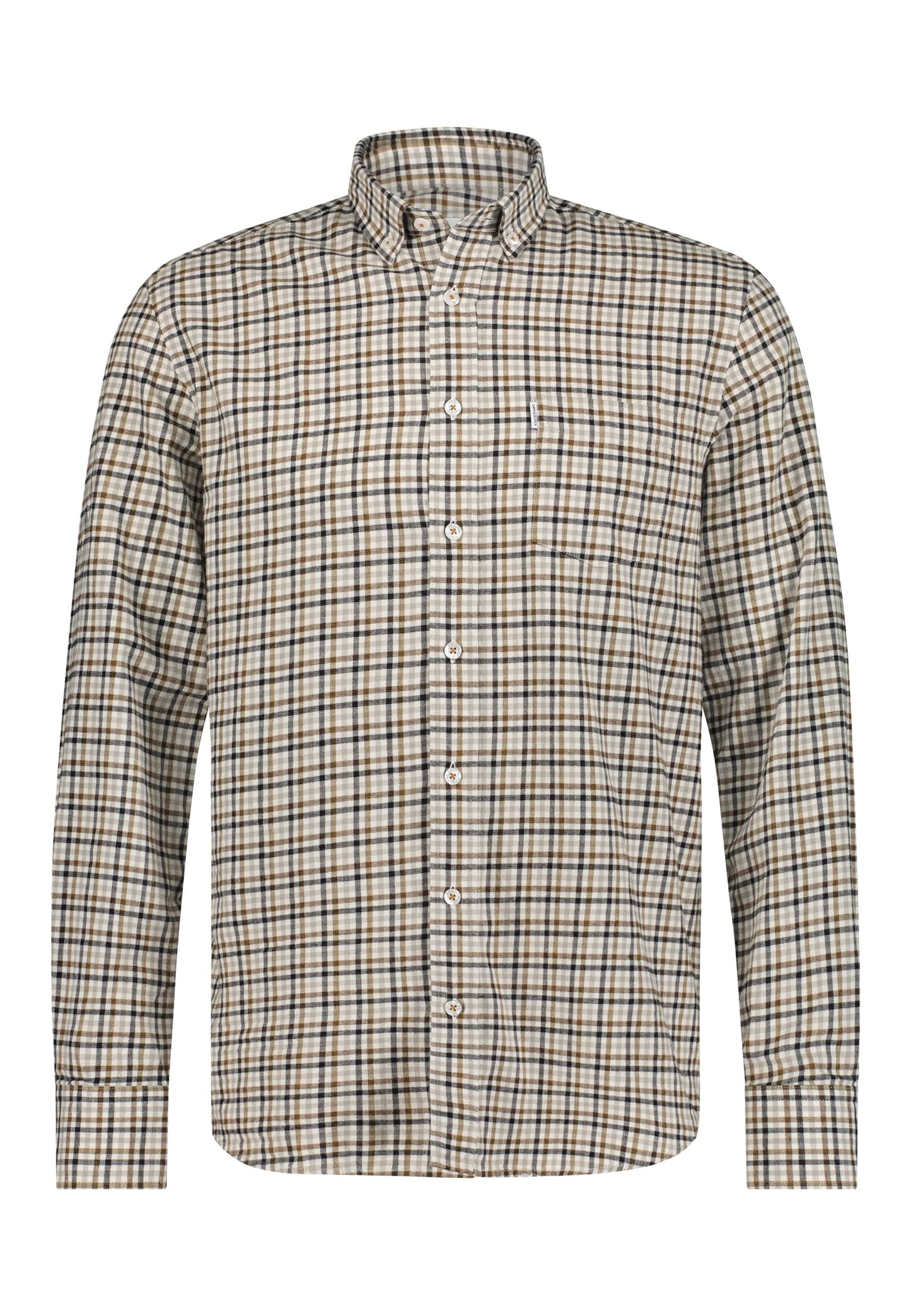 Brown checkered flannel regular fit shirt State of Art - 23243/1723