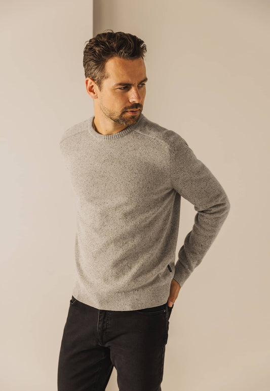 Zandkleurig crew neck pullover State of Art - 24034/1600