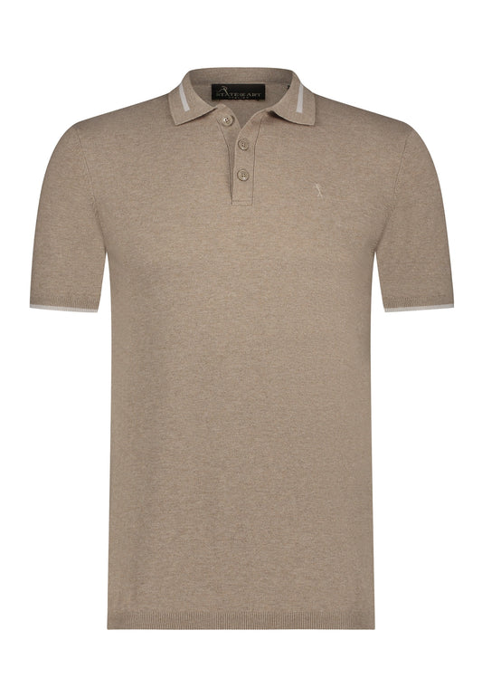 Sand knitted polo State of Art - 14732/1600