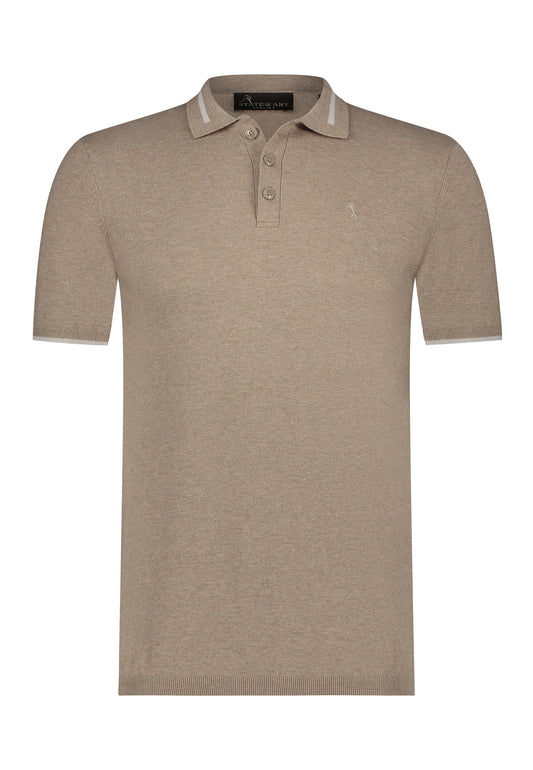 Sand knitted polo State of Art - 14732/1600