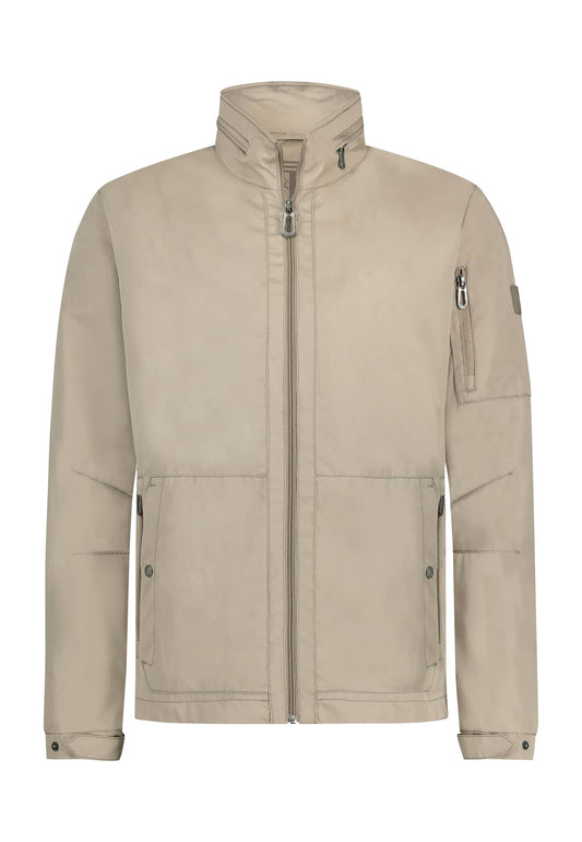 Beige short outdoor jacket State of Art - 14836/1600