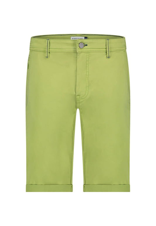 Lime cotton shorts State of Art - 14651/3100