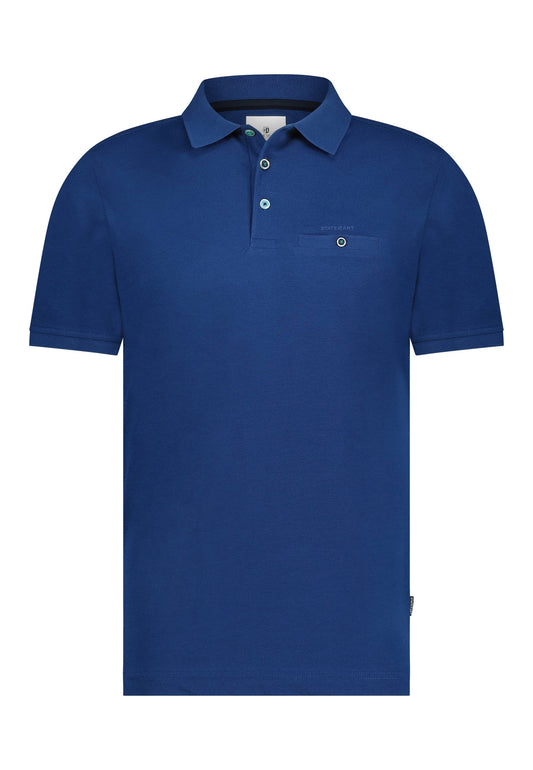 Blauw katoenen polo State of Art - 14464/5700