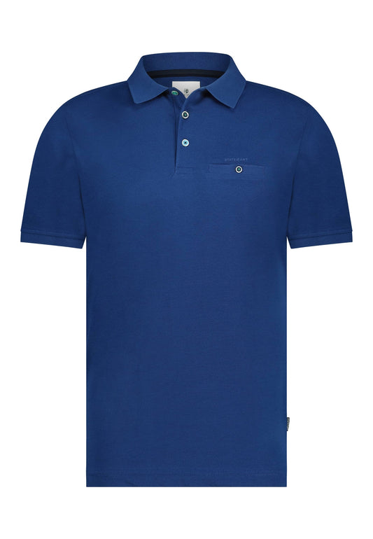 Blue cotton polo State of Art - 14464/5700