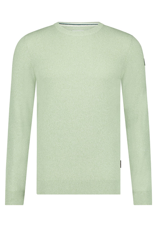 Light green crew neck pullover State of Art - 15073/3611