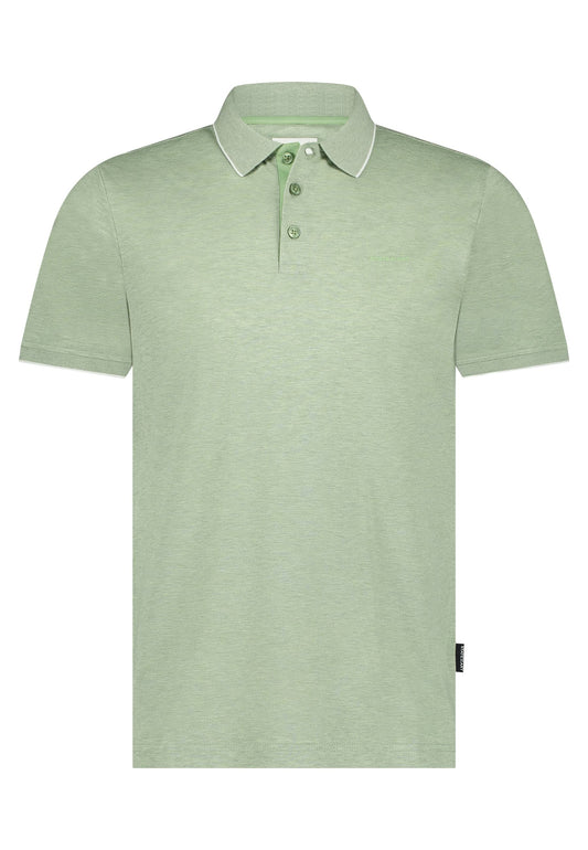 Groene gemerceriseerde katoenen regular fit polo State of Art - 15477/3693