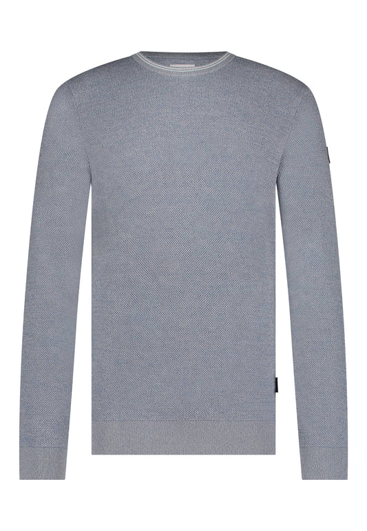 Green structured cotton pullover State of Art - 15076/3693