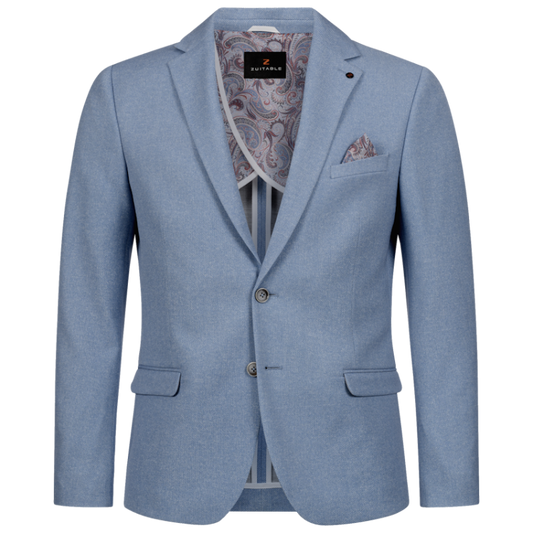 Lightblue slim fit jacket Zuitable - DiNick 261212/650