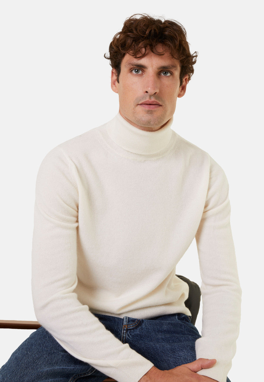 Dark grey cashmere turtleneck pullover Maison Montagut - 622212/8212
