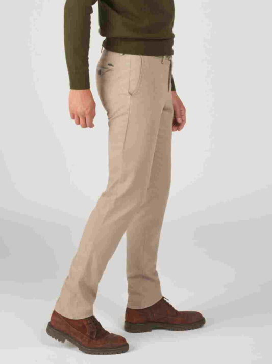 Ecru cotton regular fit trousers Zilton - Magnus-P 27/112