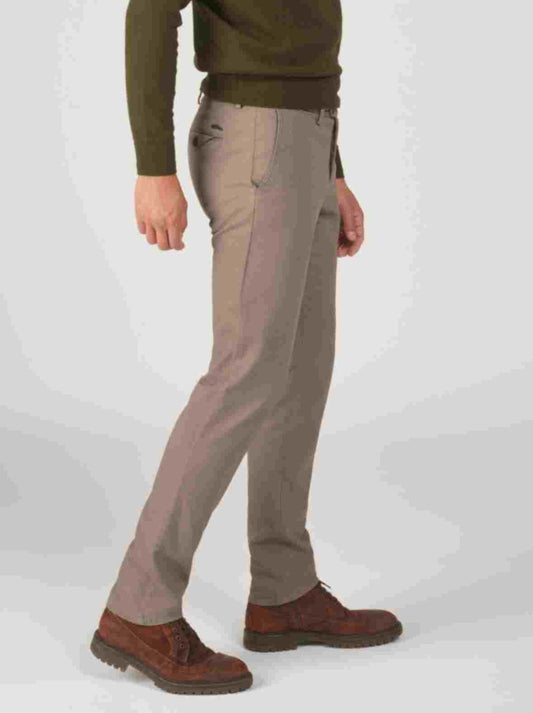 Light grey cotton regular fit trousers Zilton - Magnus-P 27/401