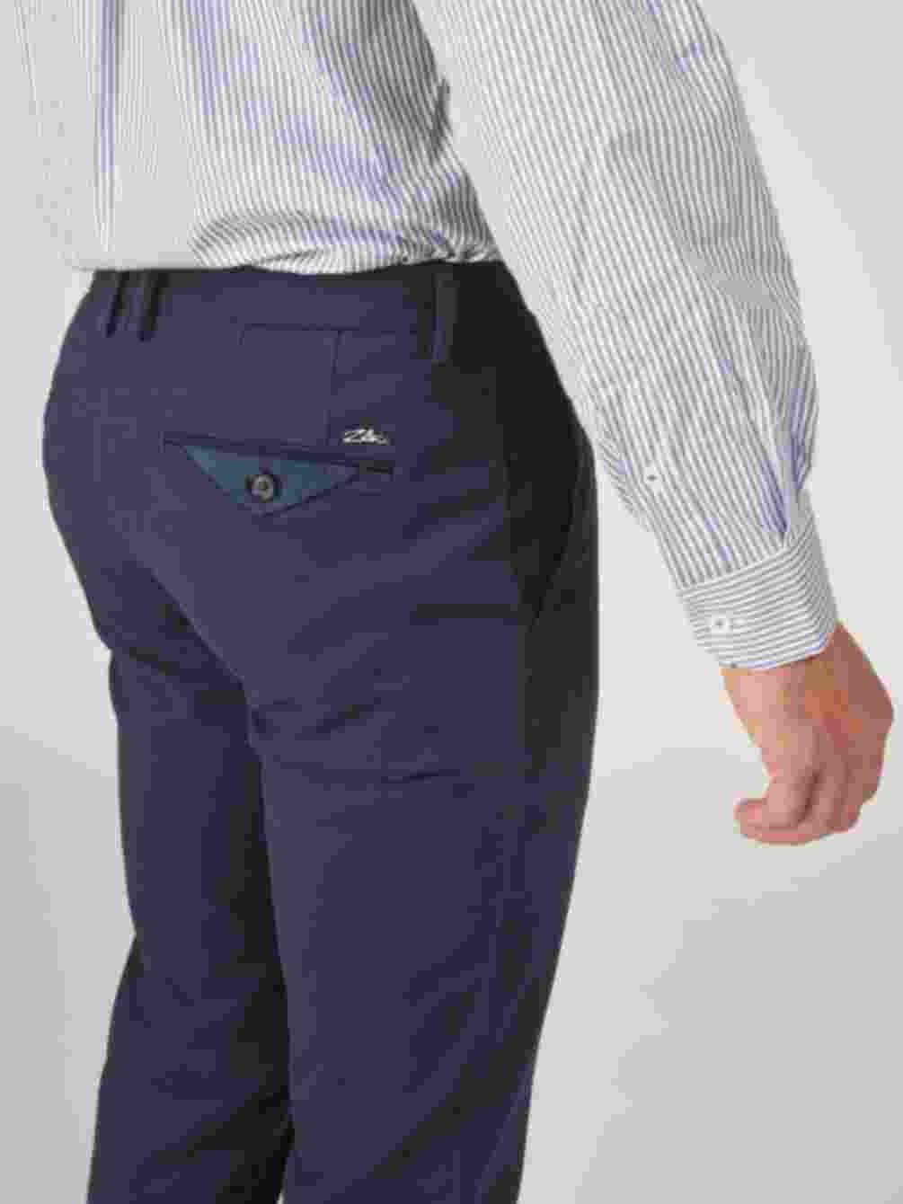 Dark brown cotton regular fit trousers Zilton - Magnus-P 32/480