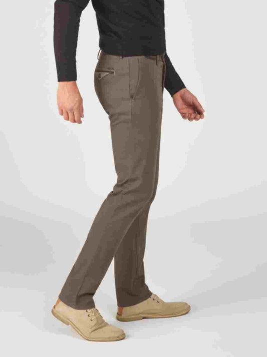 Dark brown cotton regular fit trousers Zilton - Magnus-P 32/480