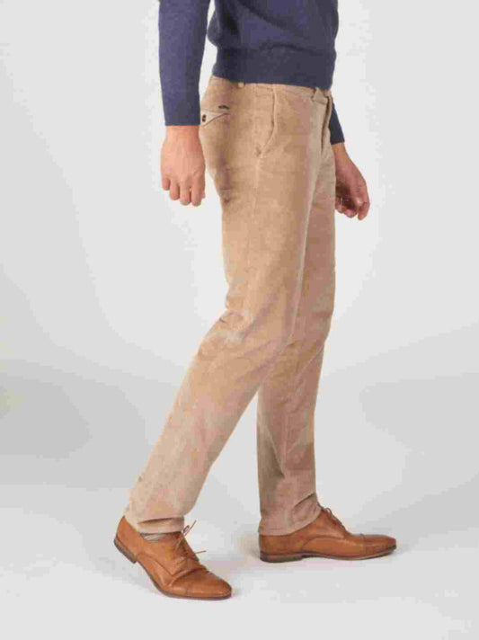 Beige corduroy regular fit trousers Zilton - Magnus-P 53/420