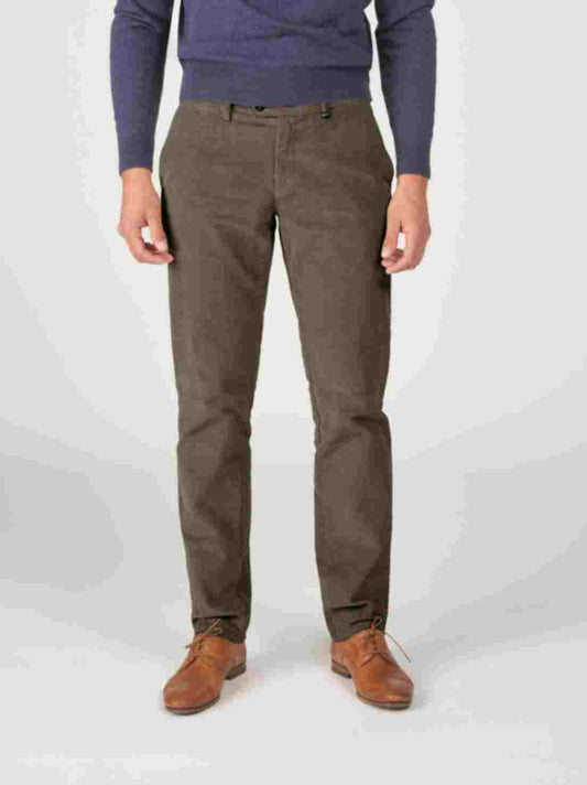 Green corduroy regular fit trousers Zilton - Magnus-P 53/571