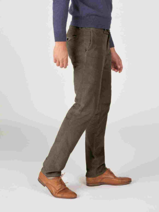 Green corduroy regular fit trousers Zilton - Magnus-P 53/571
