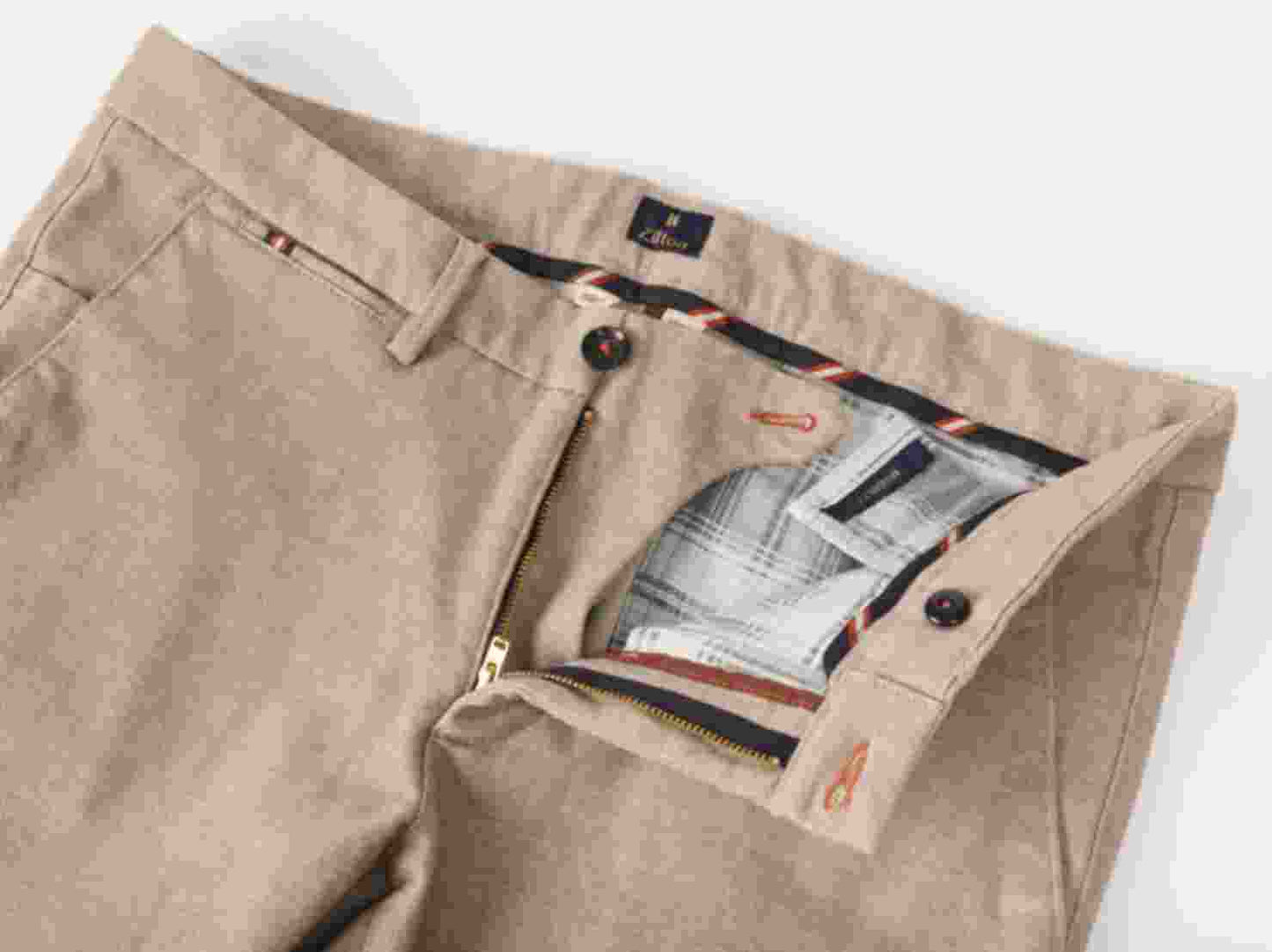 Taupe slim fit trousers Zilton - Sidney 46/434