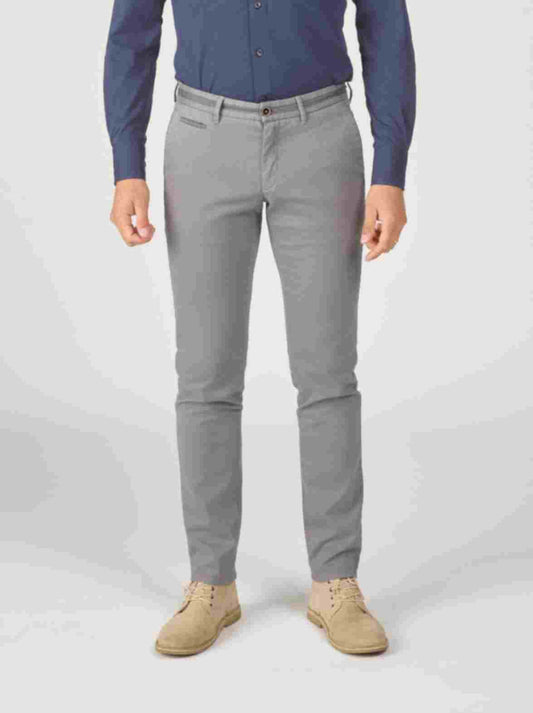 Dark grey slim fit cotton trousers Zilton - Steam-P 39/251