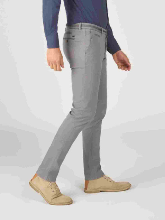 Dark grey slim fit cotton trousers Zilton - Steam-P 39/251