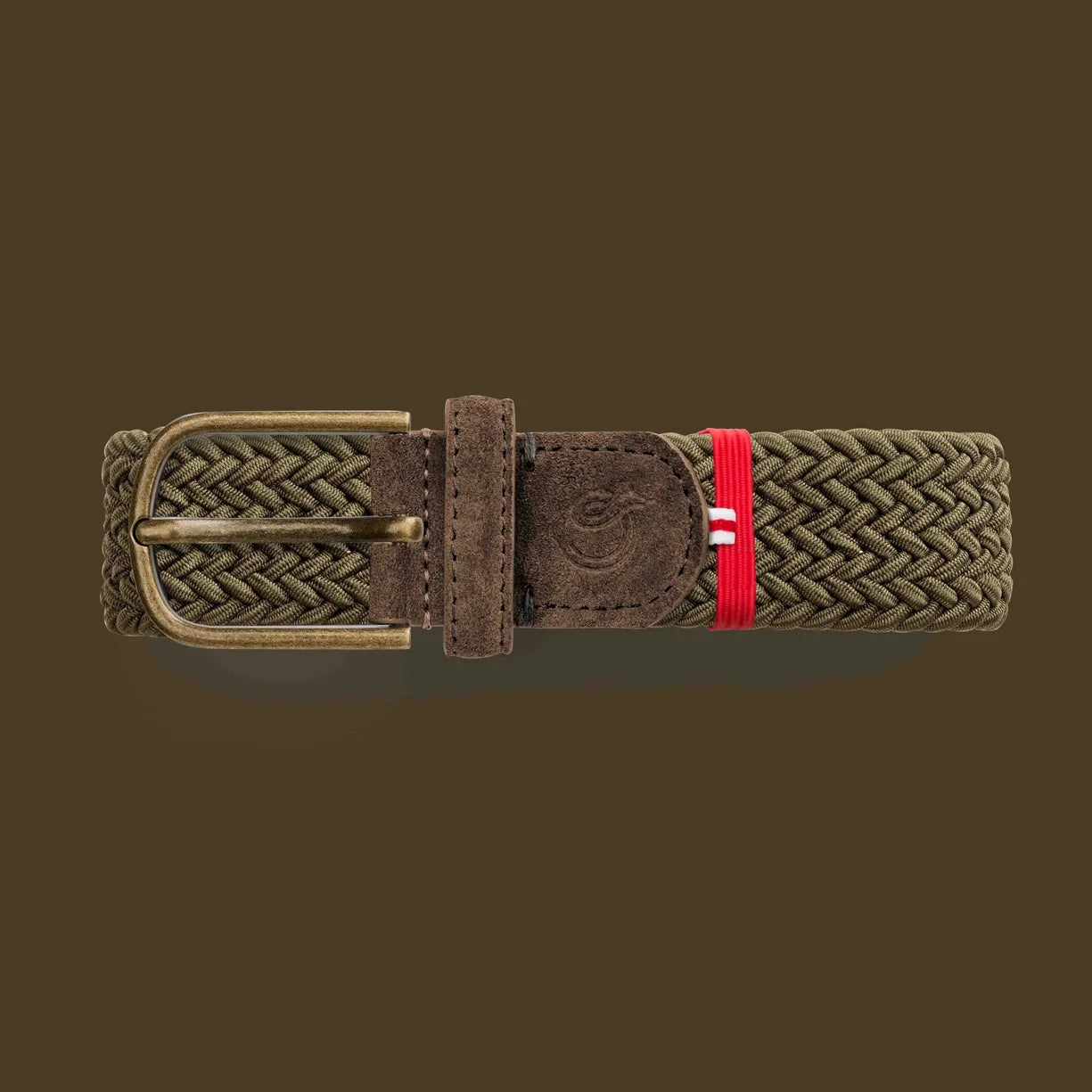 Khaki cotton elastic belt La Boucle - Scotland