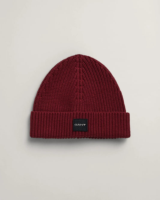 Dark red woolen beanie Gant - 9910023/604