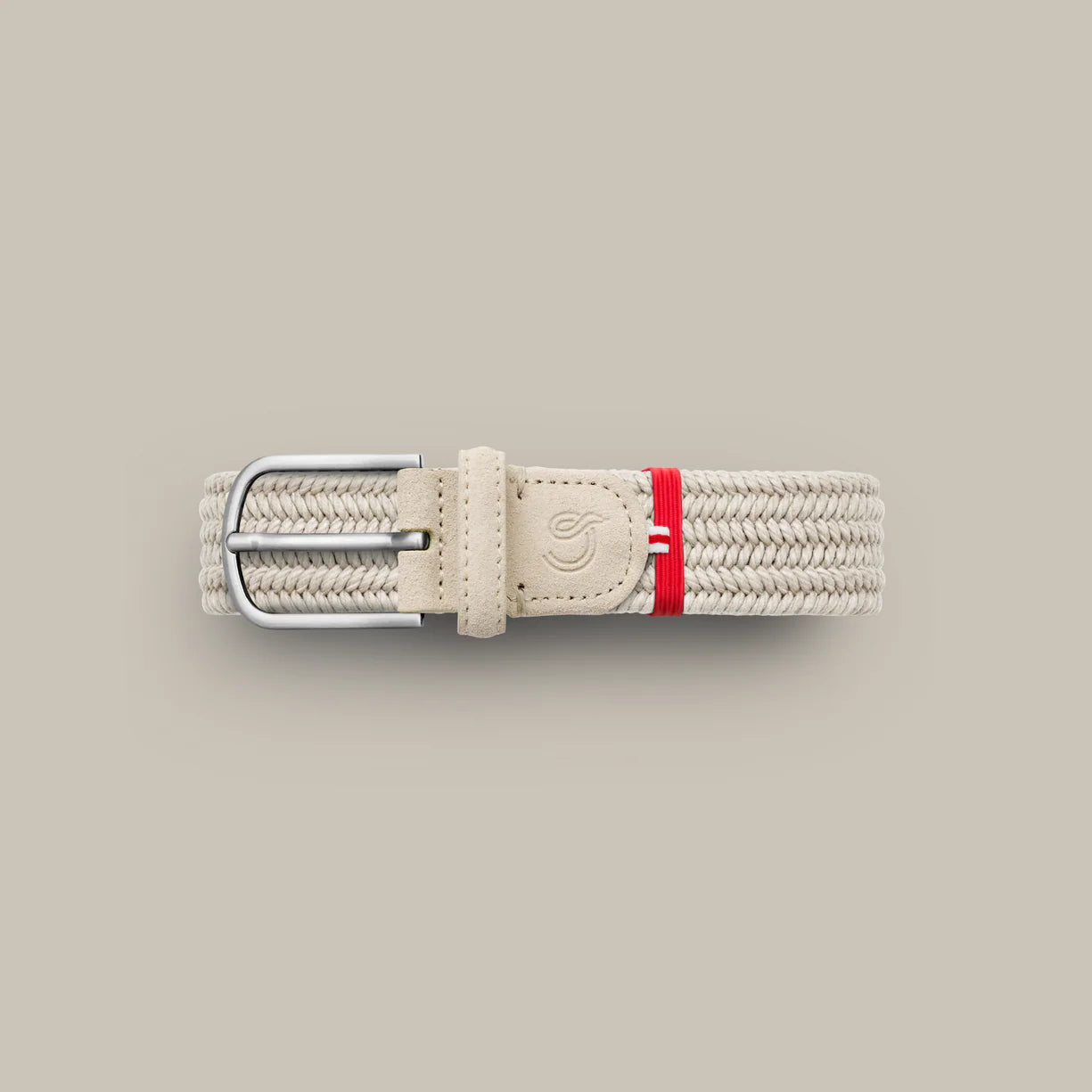 Offwhite waxed cotton elastic woven belt La Boucle - Toscana