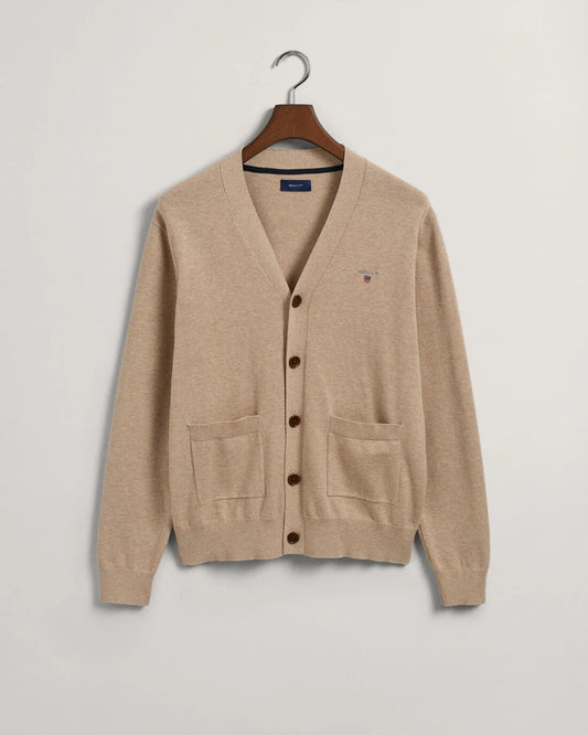 Sand cotton cardigan Gant - 8030546/287
