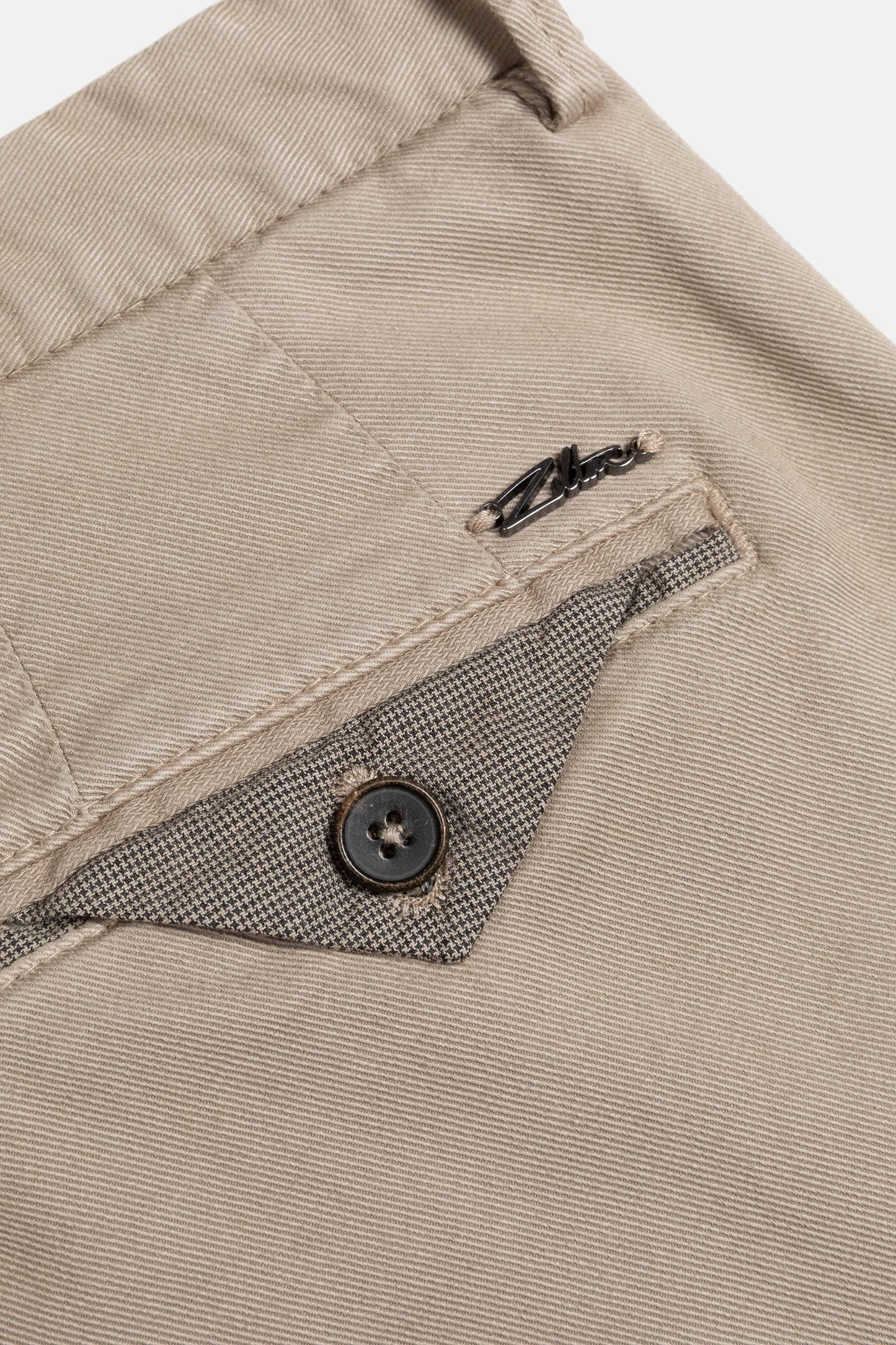 Sand cotton regular fit trousers Magnus Zilton - 23/410