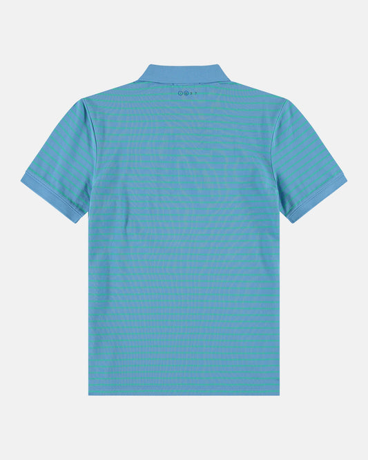 Turquoise striped cotton polo Gaastra - 357207231/B025