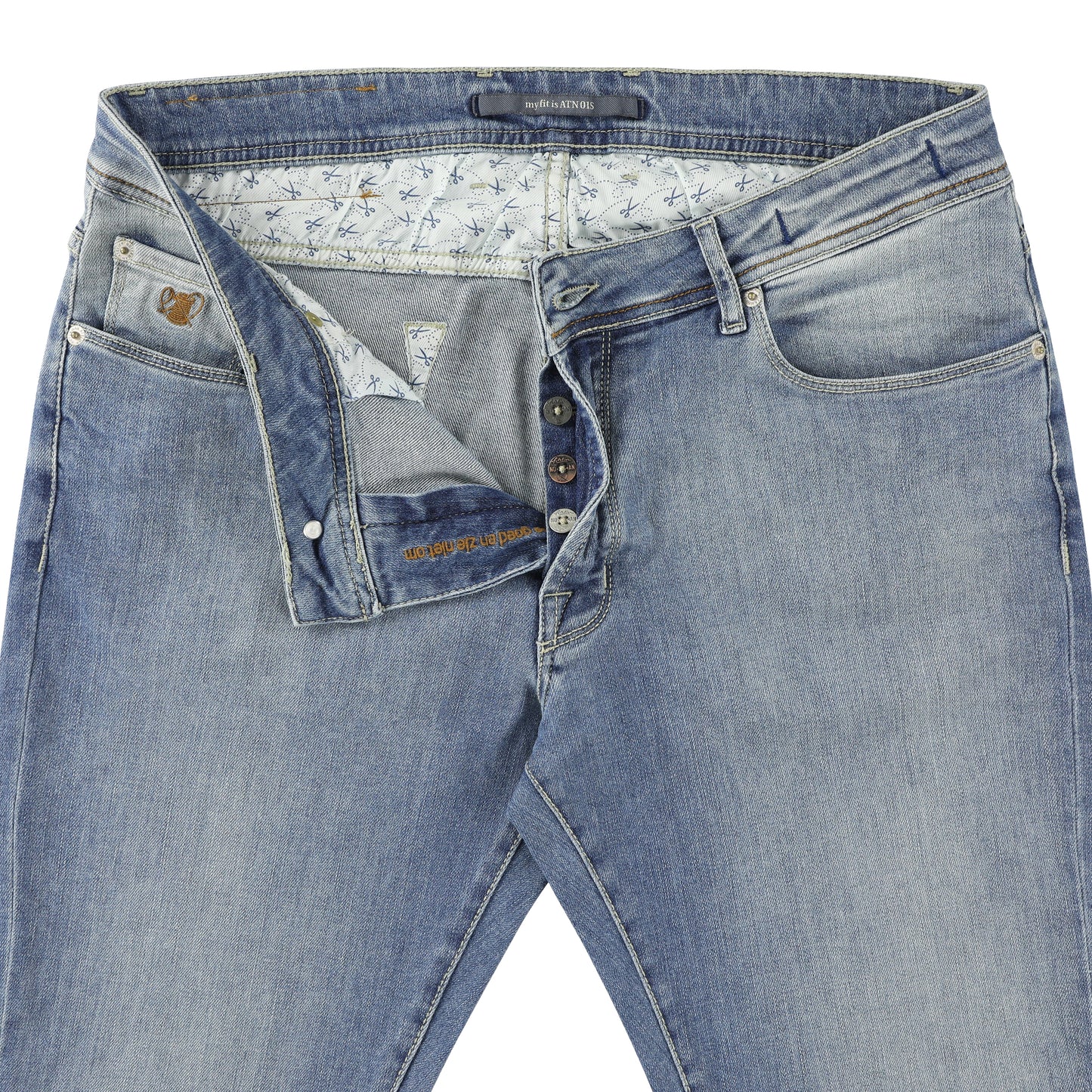 Bleached slim fit jeans Atelier Noterman - 0638/103