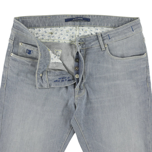 Lichtgrijze slim fit jeans Atelier Noterman - 1485/104
