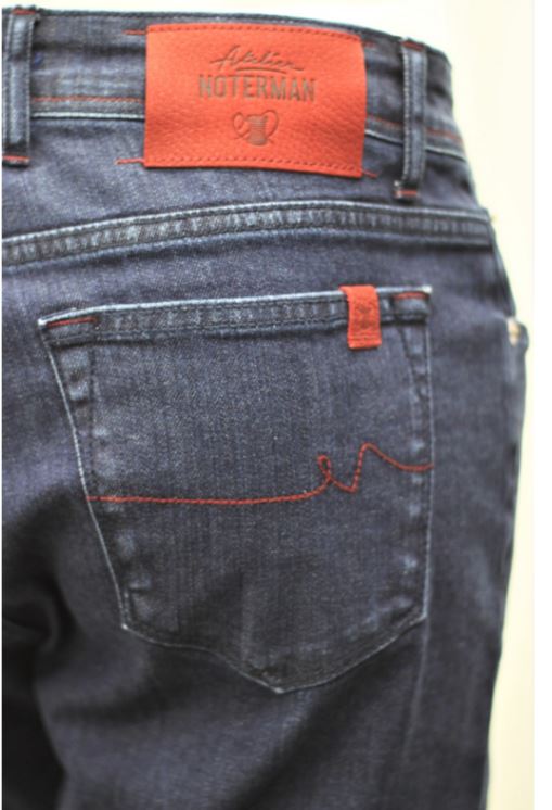Inktblauwe slim fit jeans Atelier Noterman - 0638/113