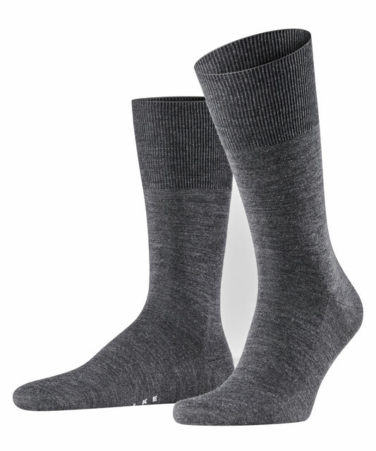 Black merino-cotton socks Falke Airport - 14435/3000