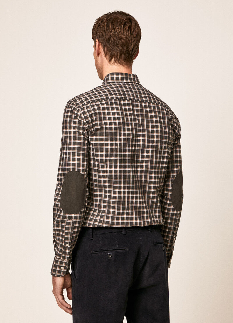 Green checkered flannel slim fit shirt Hackett - HM309213/665