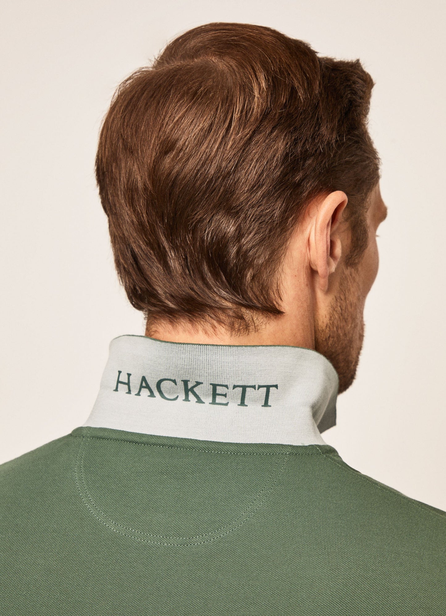 Light green cotton slim fit polo Hackett - HM562363/5MI