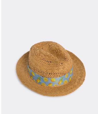 Beige panama hat with lemons Hacket - HM042247