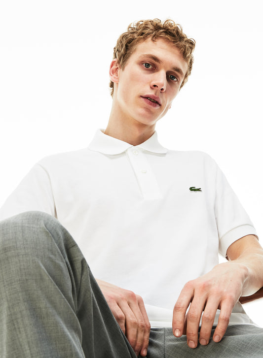 Witte katoenen classic fit polo Lacoste - L1212/001