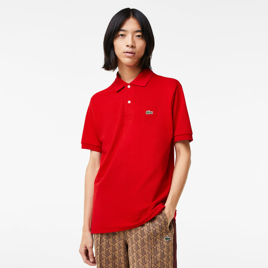 Red cotton classic fit polo Lacoste - L1212-31/240