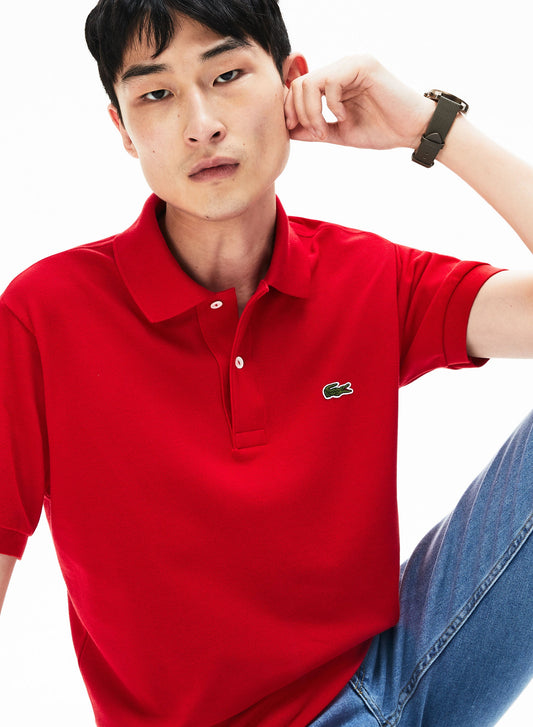 Red cotton classic fit polo Lacoste - L1212-31/240