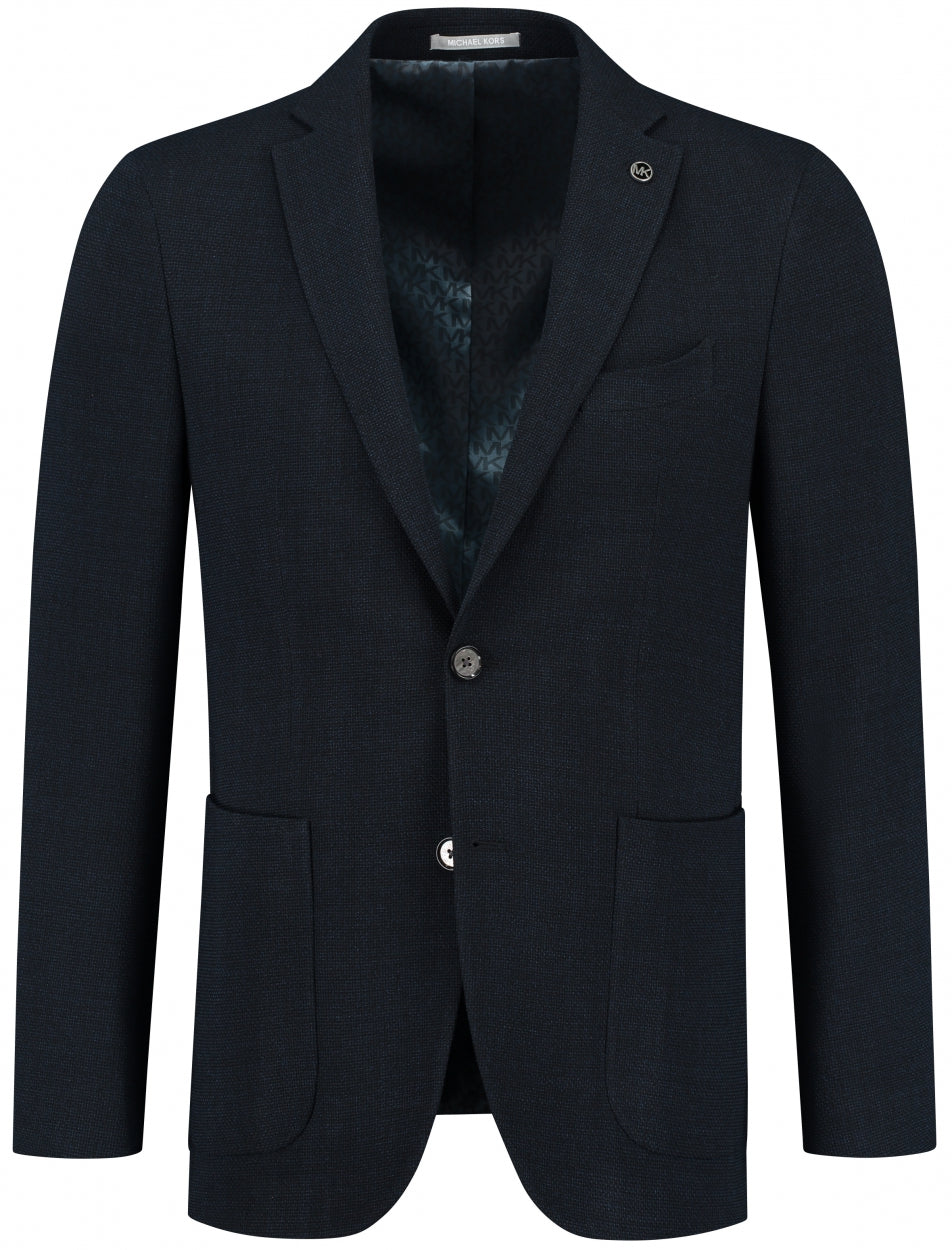 Navy structured slim fit jacket Michael Kors - MK0BL01016/411