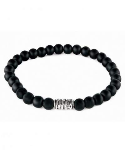 Black matt onyx bracelet Profuomo - PP1K000003