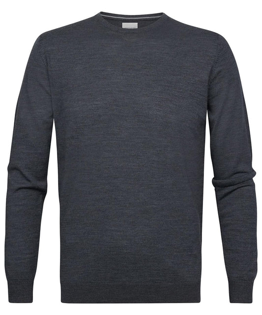 Dark grey woolen crew neck pullover Profuomo - PP2J00005C