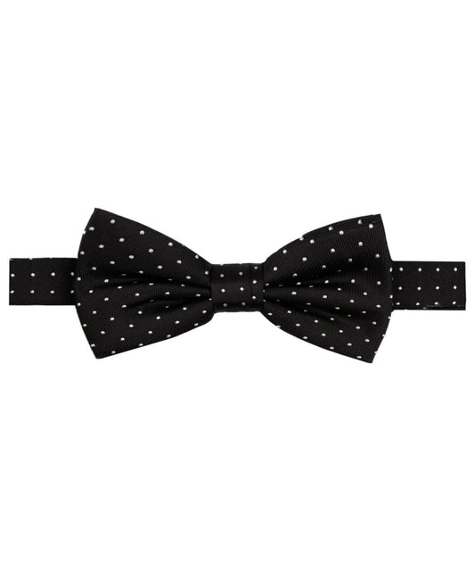 Black dotted silk bowtie Profuomo - PP5V00003A-B