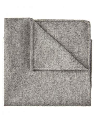  Grijze mélange wollen pochet Profuomo - PPON30002B 