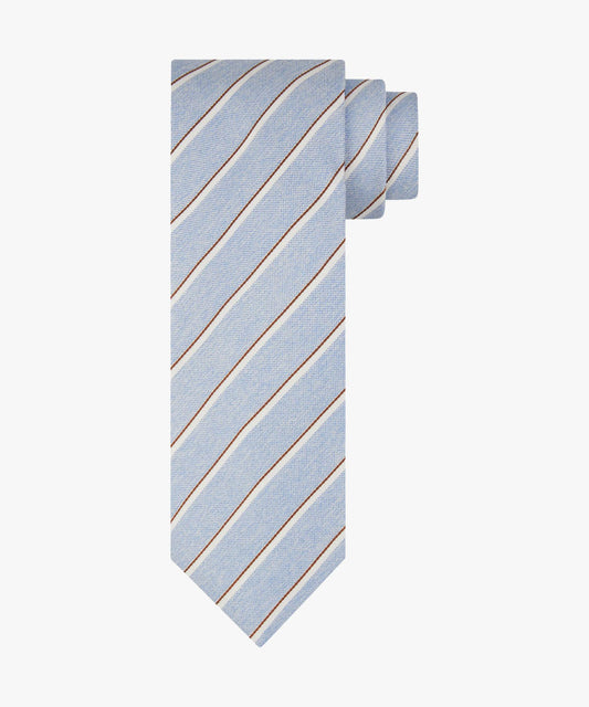 Light blue striped silk tie Profuomo - PPUA10010B-D