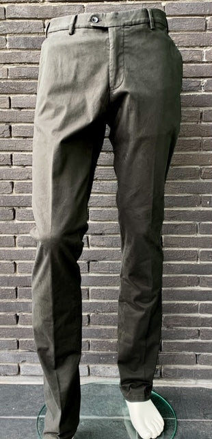 Groene katoenen broek met verlaagde taille Limo Per Steff - 0476/313